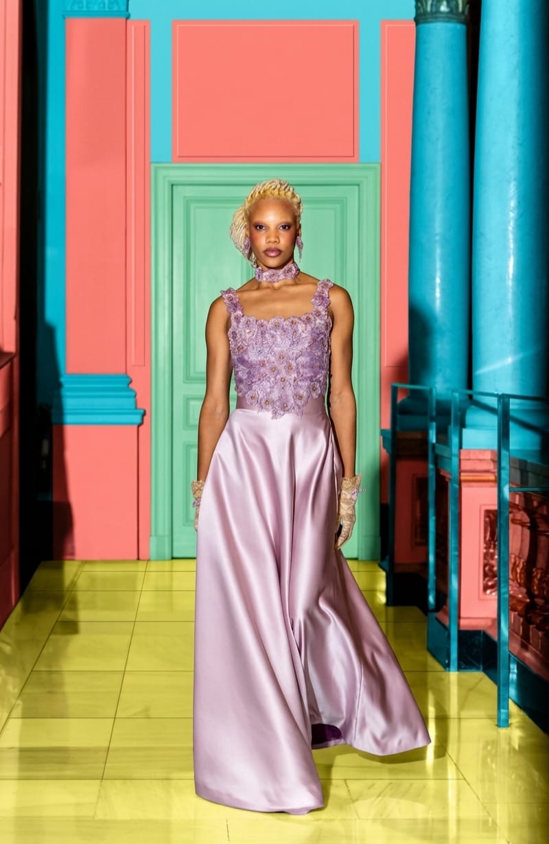 Falda, Corset, Choker y Pendientes – Alta Costura Julieth