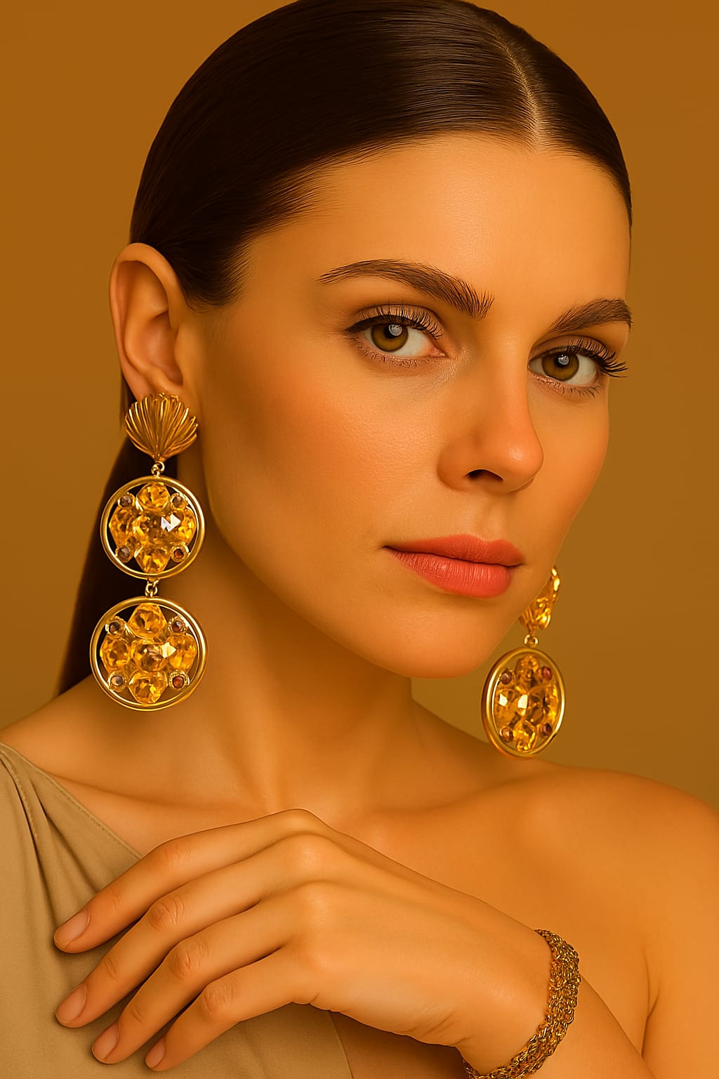 Pendientes Sol de Egipto
