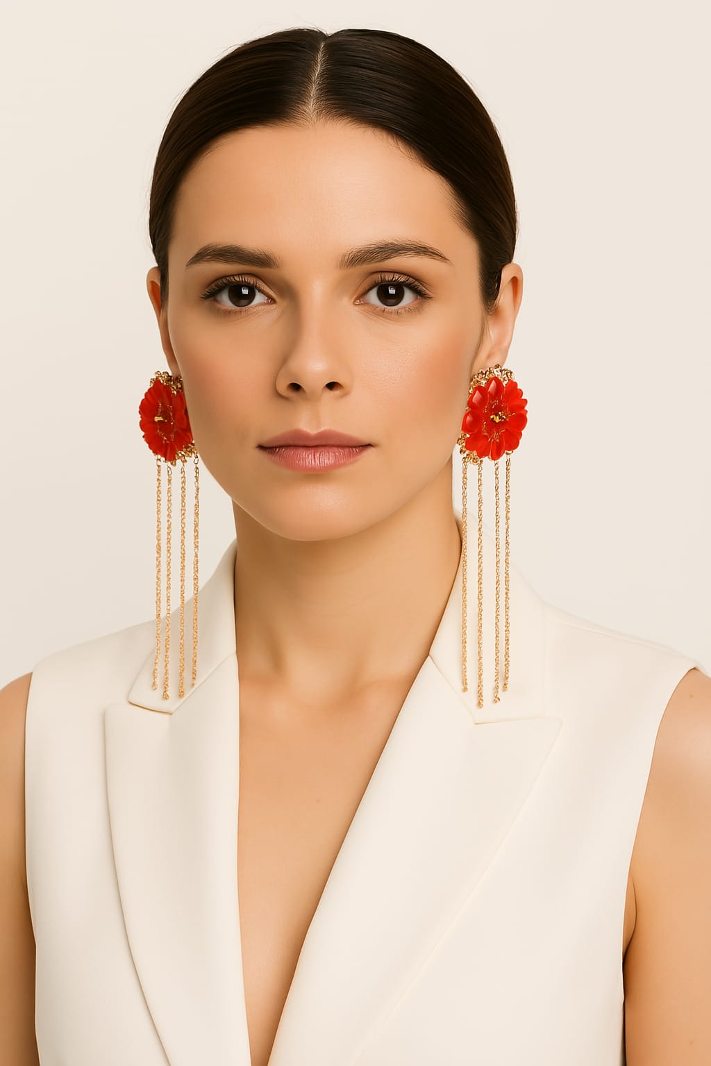 Pendientes Flor Dorada