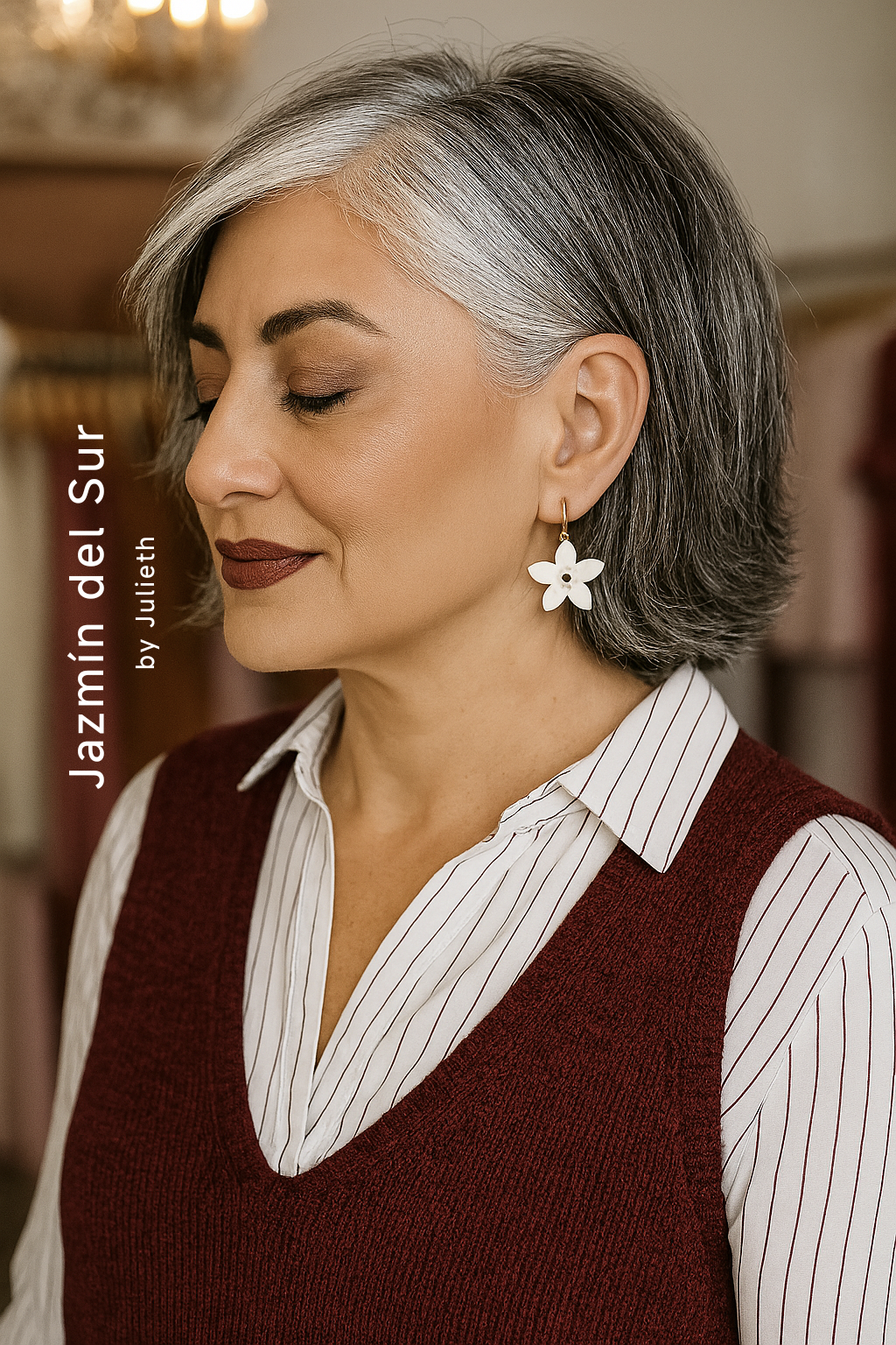 Pendientes jazmín del Sur