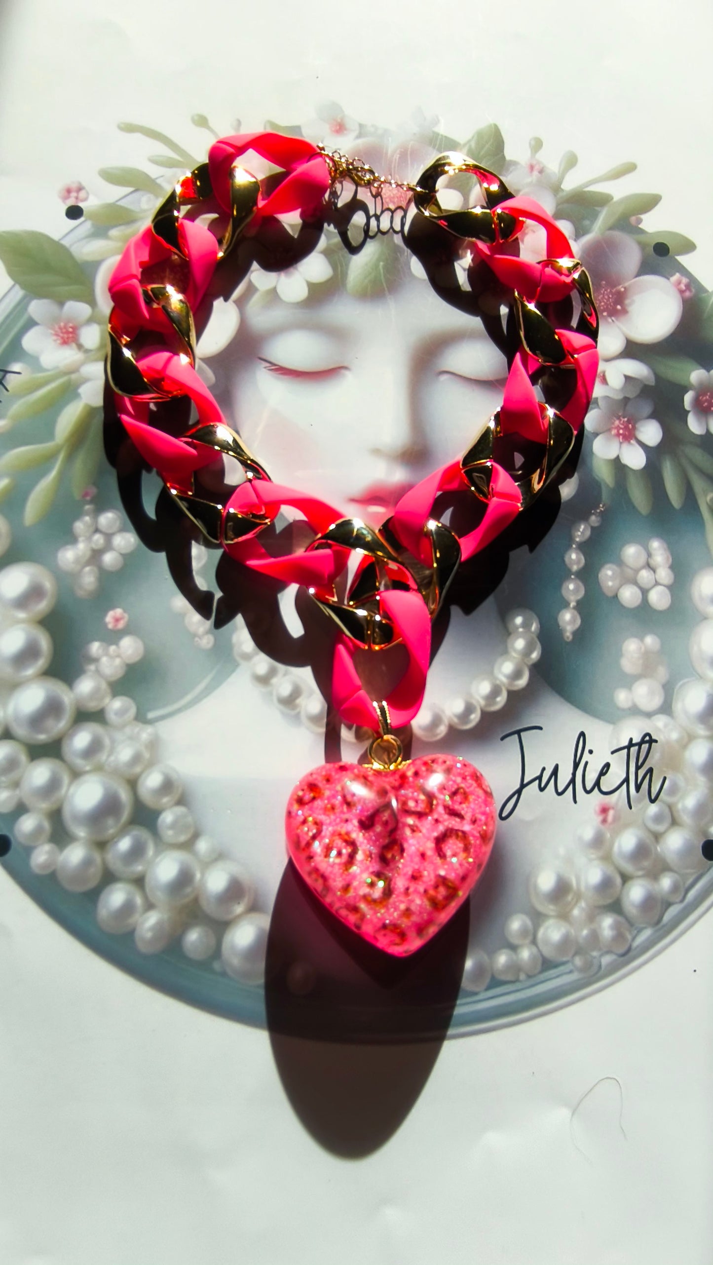 Collar Julieth Fantasy  Rosa