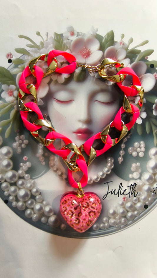 Collar Julieth Fantasy  Rosa