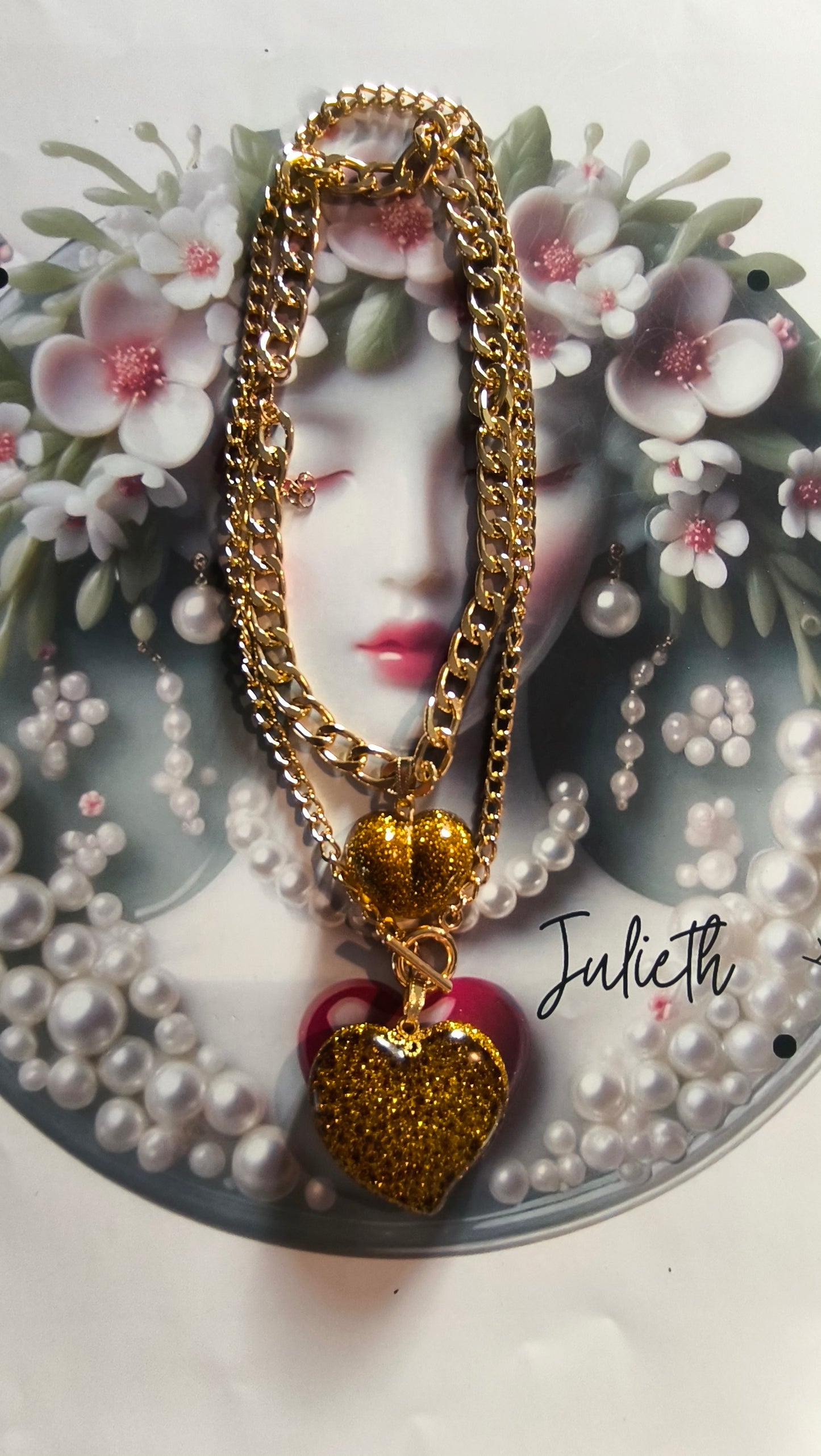 Collar Corazón Doble de Julieth