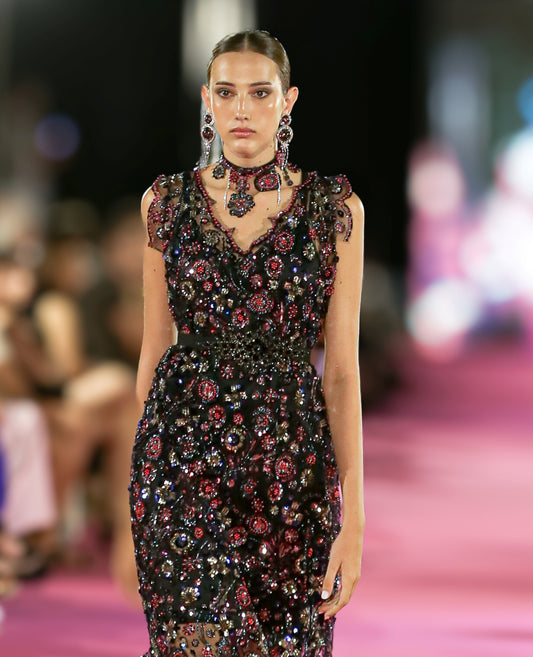 Vestido +chokers de la Colección Mediterránea - Julieth  