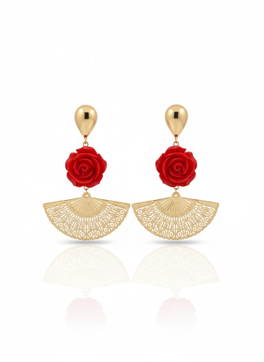 Pendientes Pasion Rojo