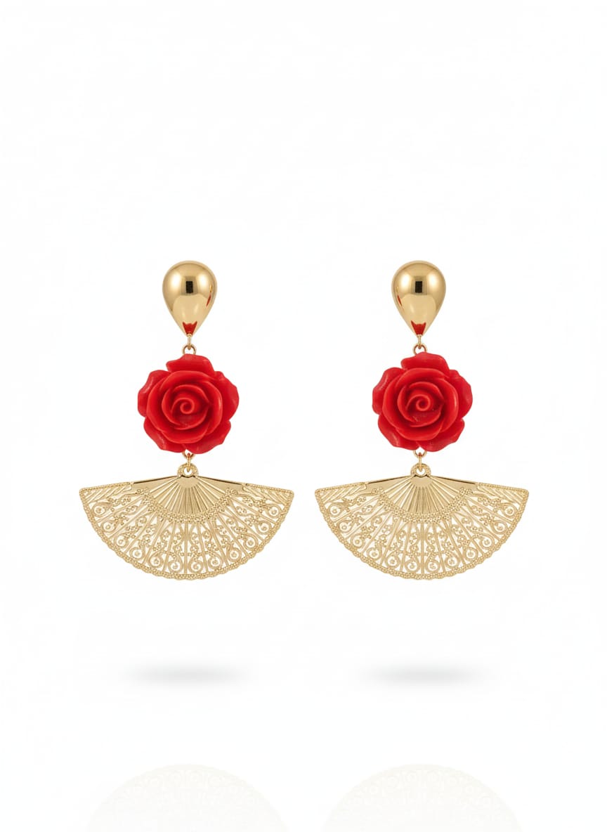Pendientes Pasion Rojo