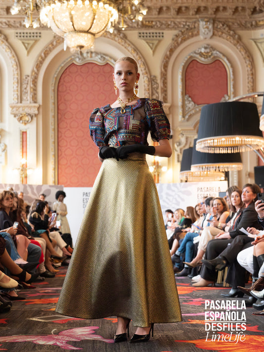 Falda Fantasía Dorada – Alta Costura · Colección Majestad