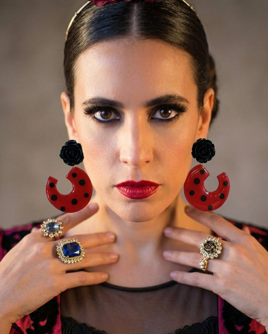 Pendiente Rojos Colección Ole