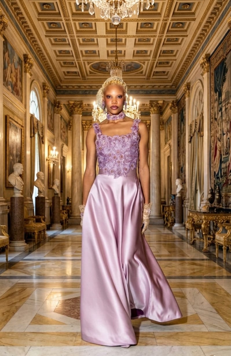 Falda, Corset, Choker y Pendientes – Alta Costura Julieth