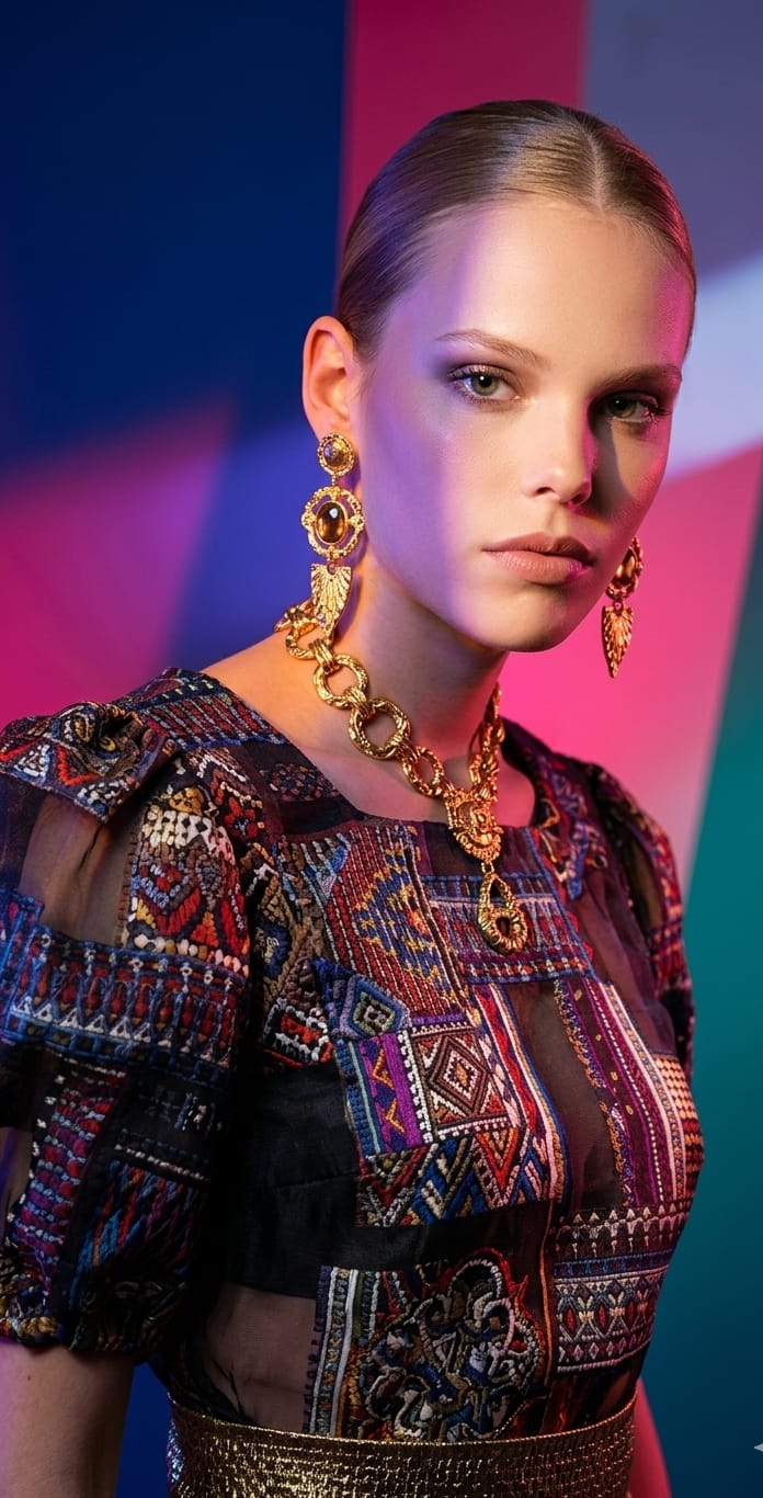 Blusa Brocada – Alta Costura · Colección Majestad - Julieth  