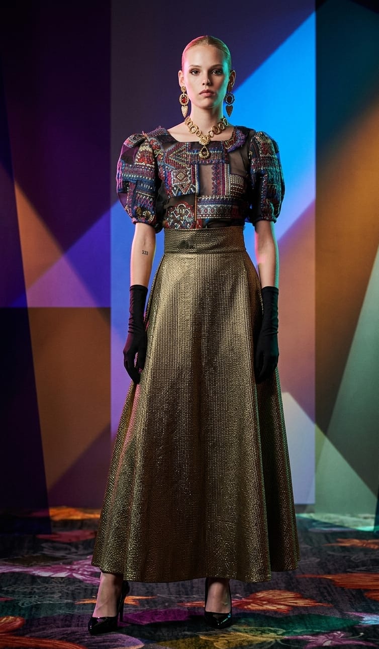 Blusa Brocada – Alta Costura · Colección Majestad - Julieth  