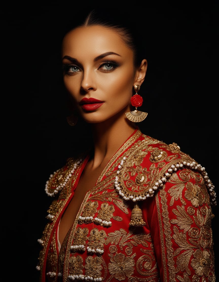 Pendientes Pasion Rojo