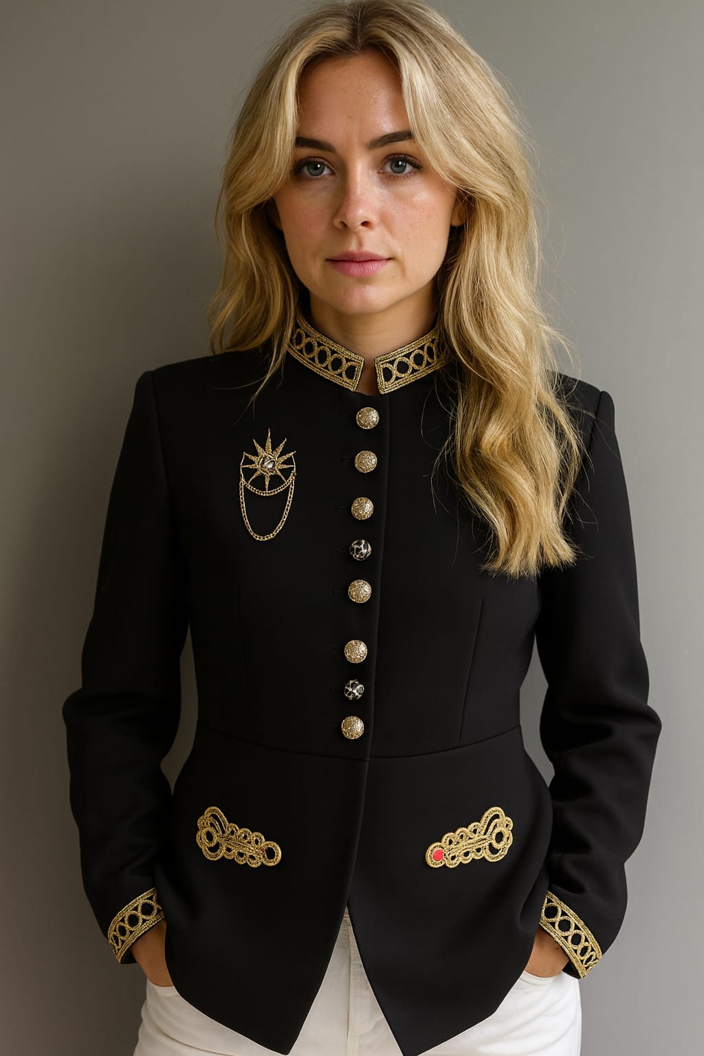 Chaqueta Negra Aura Glam de Julieth