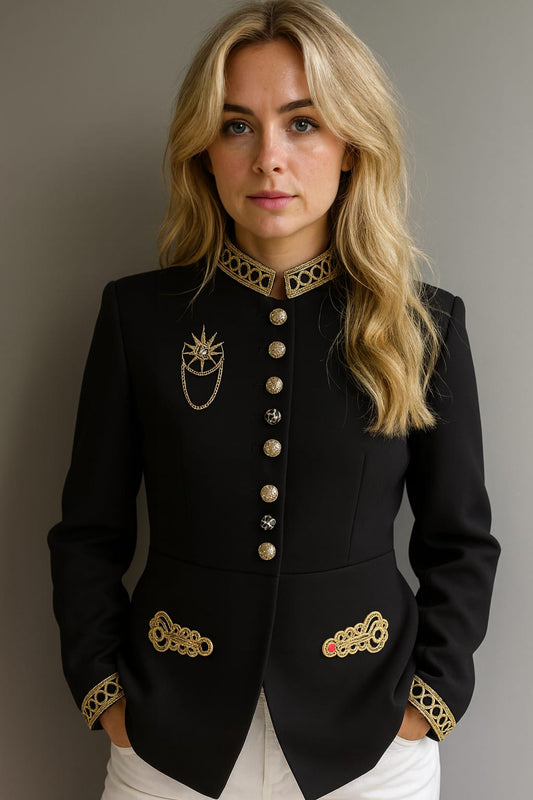 Chaqueta Negra Aura Glam de Julieth