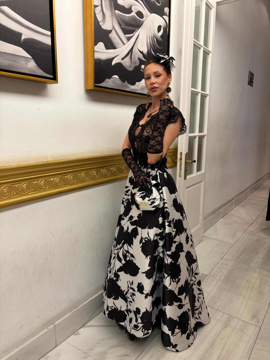 Falda de Seda – Alta Costura · Colección Majestad - Julieth  