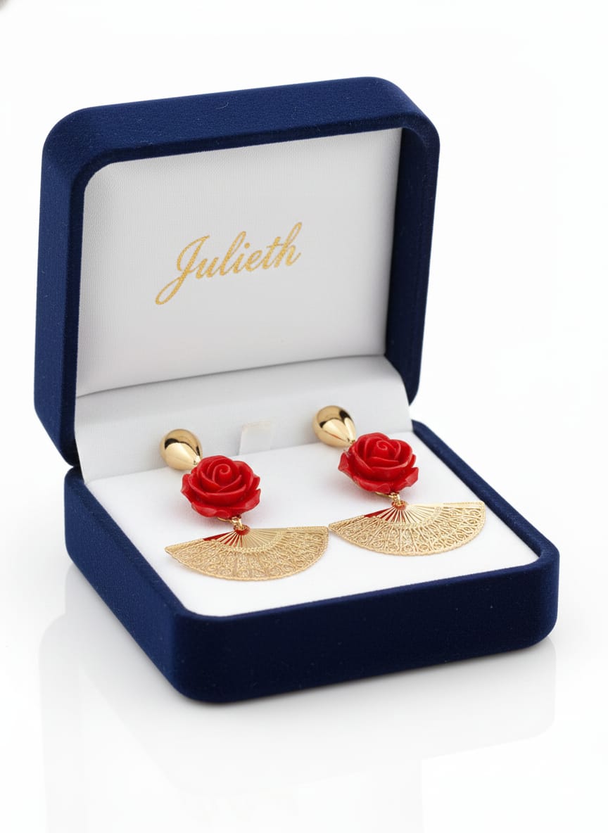 Pendientes Pasion Rojo