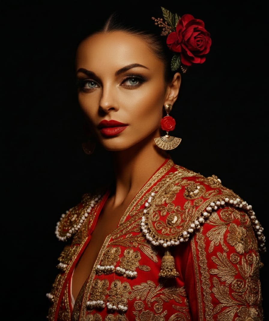 Pendientes Pasion Rojo