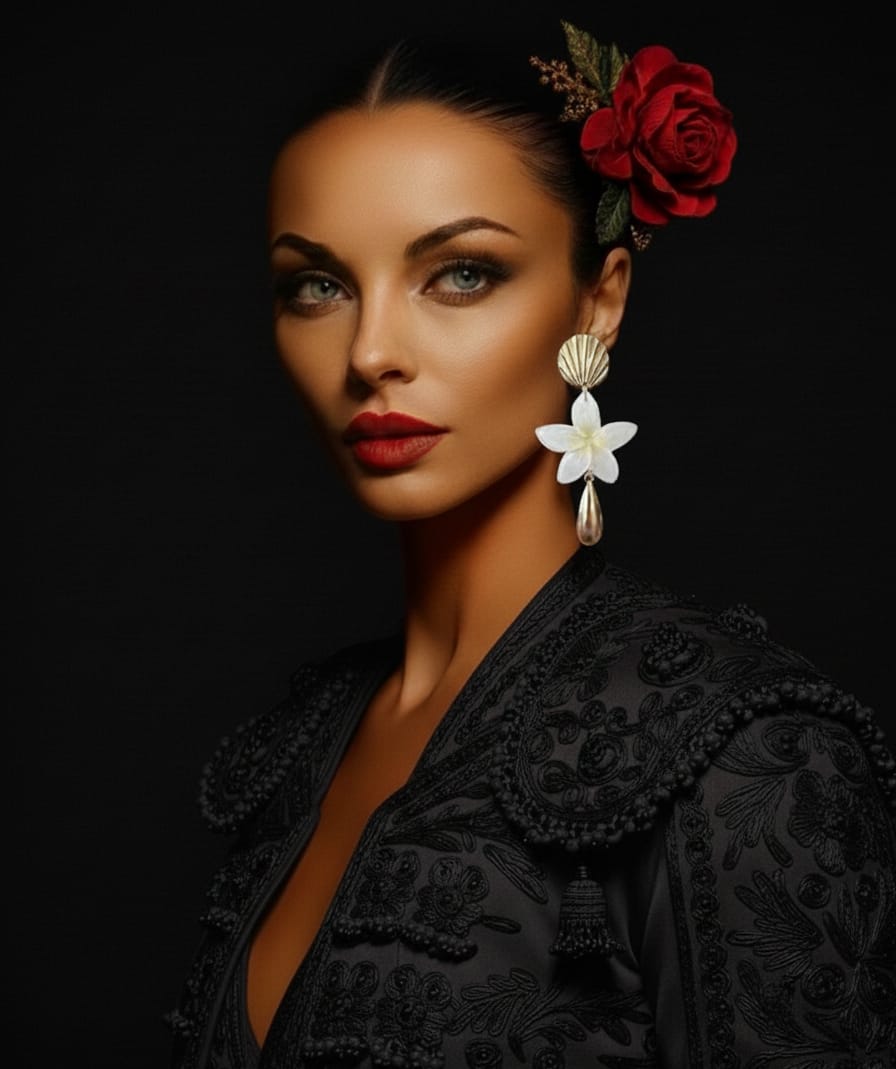 Pendientes Jazmín del Sur