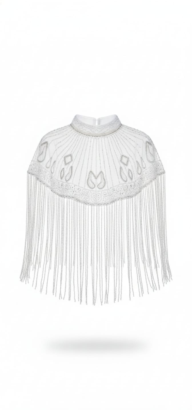 Capa Blanca con Pedrería