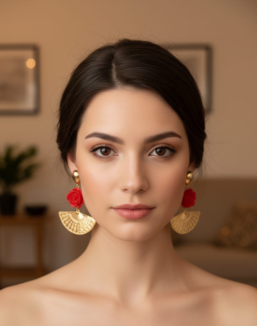 Pendientes Pasion Rojo