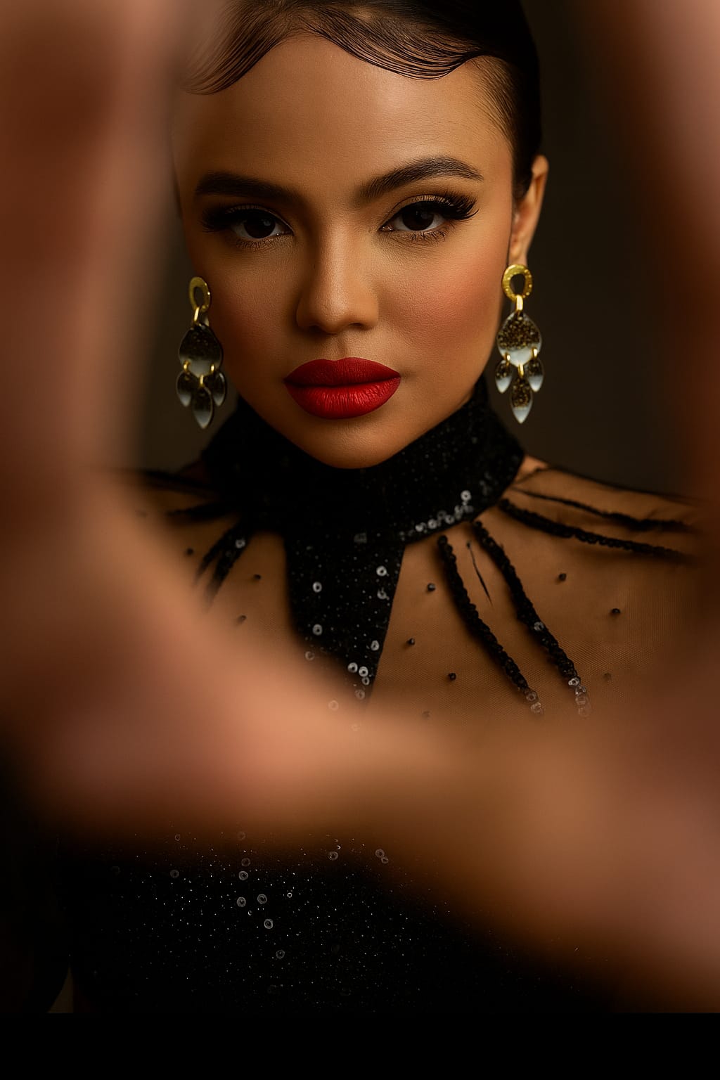 Pendientes de la Colección Blanco y Negro De Julieth