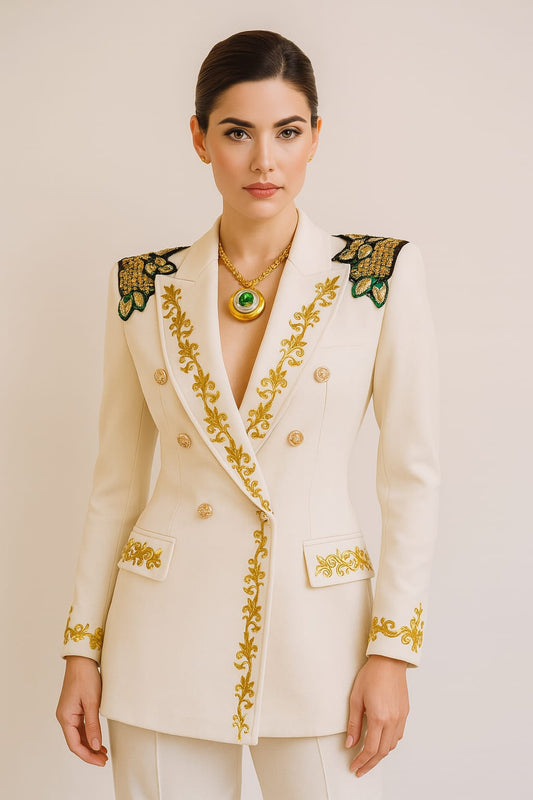 Traje de la Colección Afrodita de Julieth más Joyeria