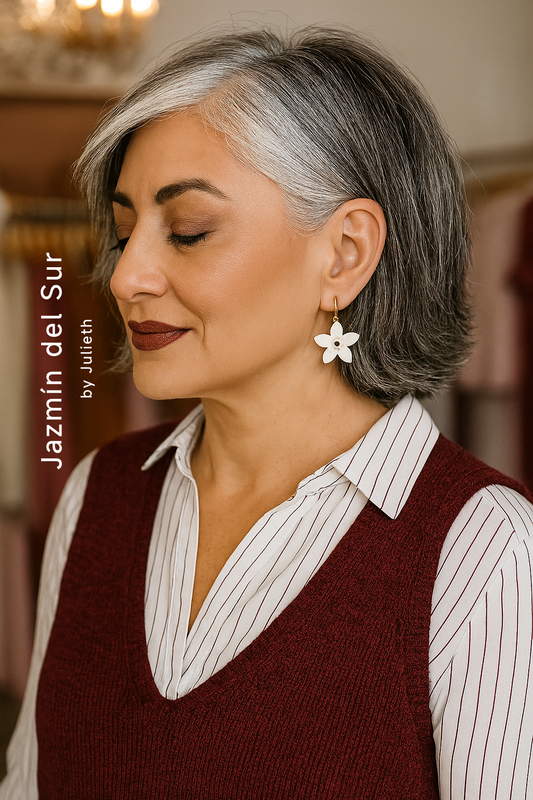 Pendientes jazmín del Sur
