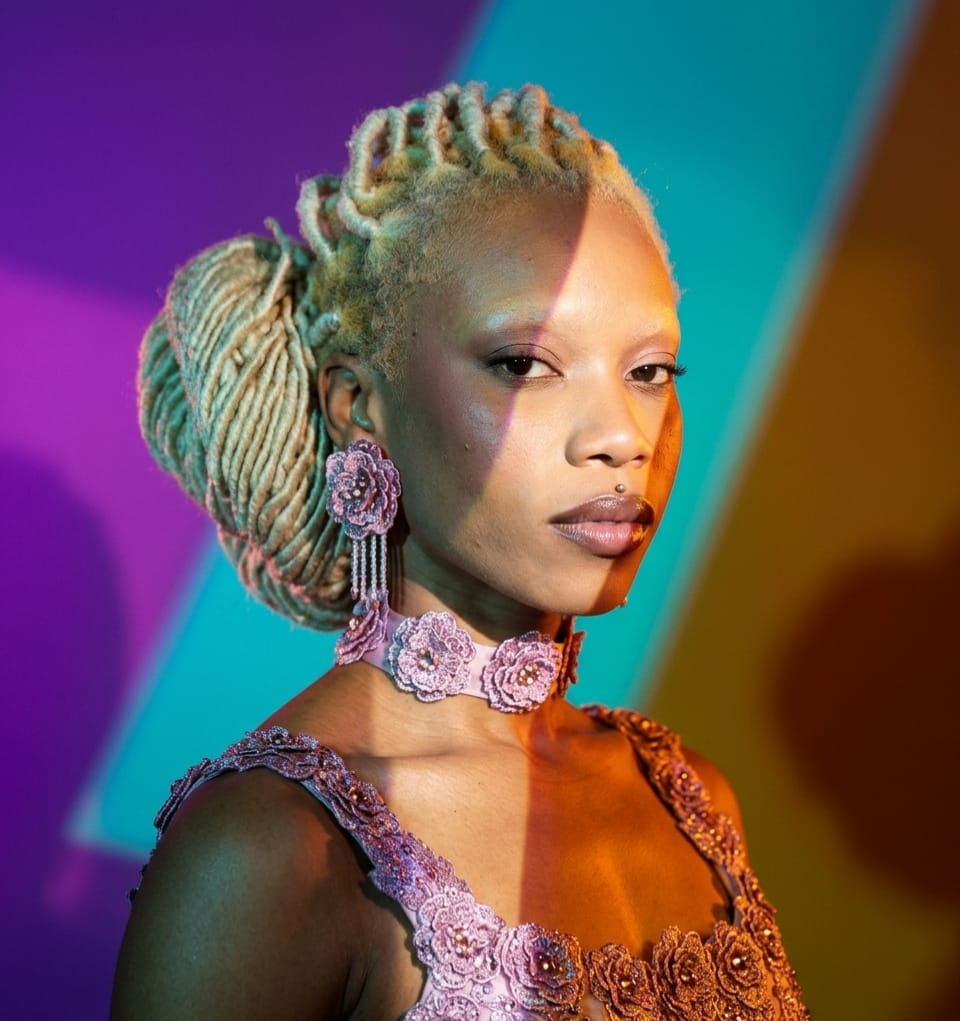 Falda, Corset, Choker y Pendientes – Alta Costura Julieth