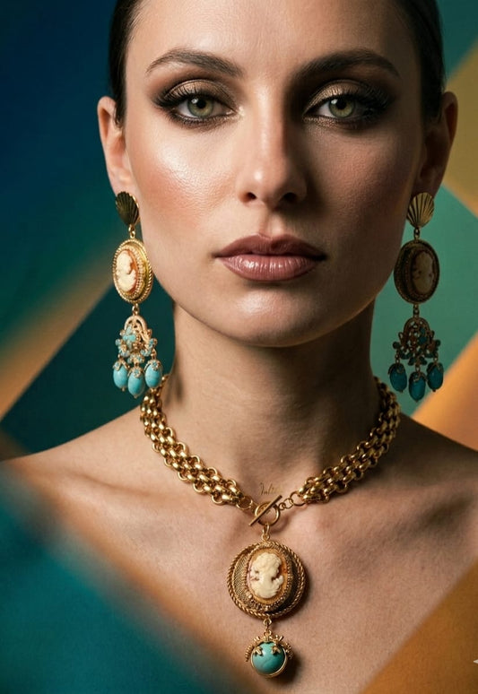 Conjunto Camafeo Turquesa