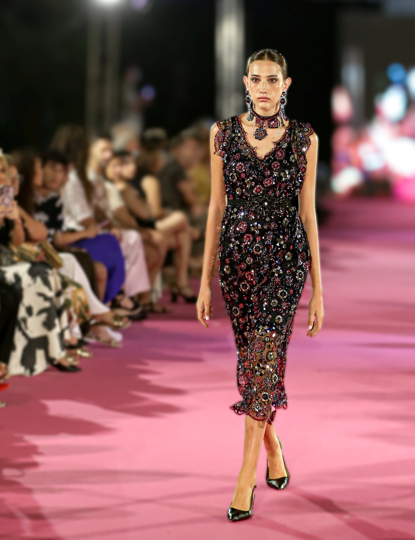 Vestido +chokers de la Colección Mediterránea