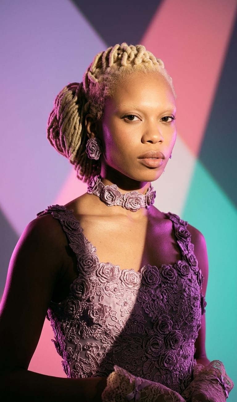 Falda, Corset, Choker y Pendientes – Alta Costura Julieth