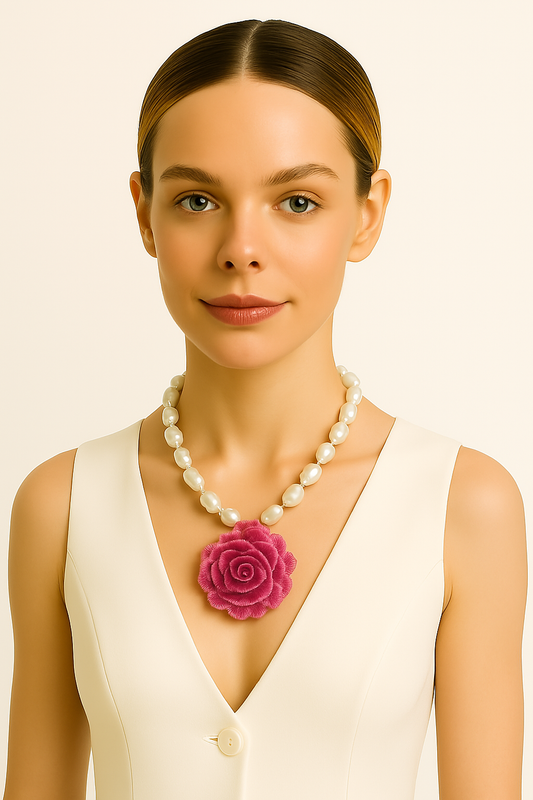 Collar Rosa de Mayo  Julieth